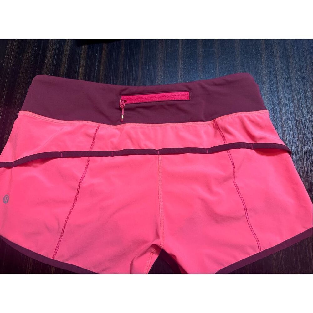 Lululemon pink and maroon shorts size 6